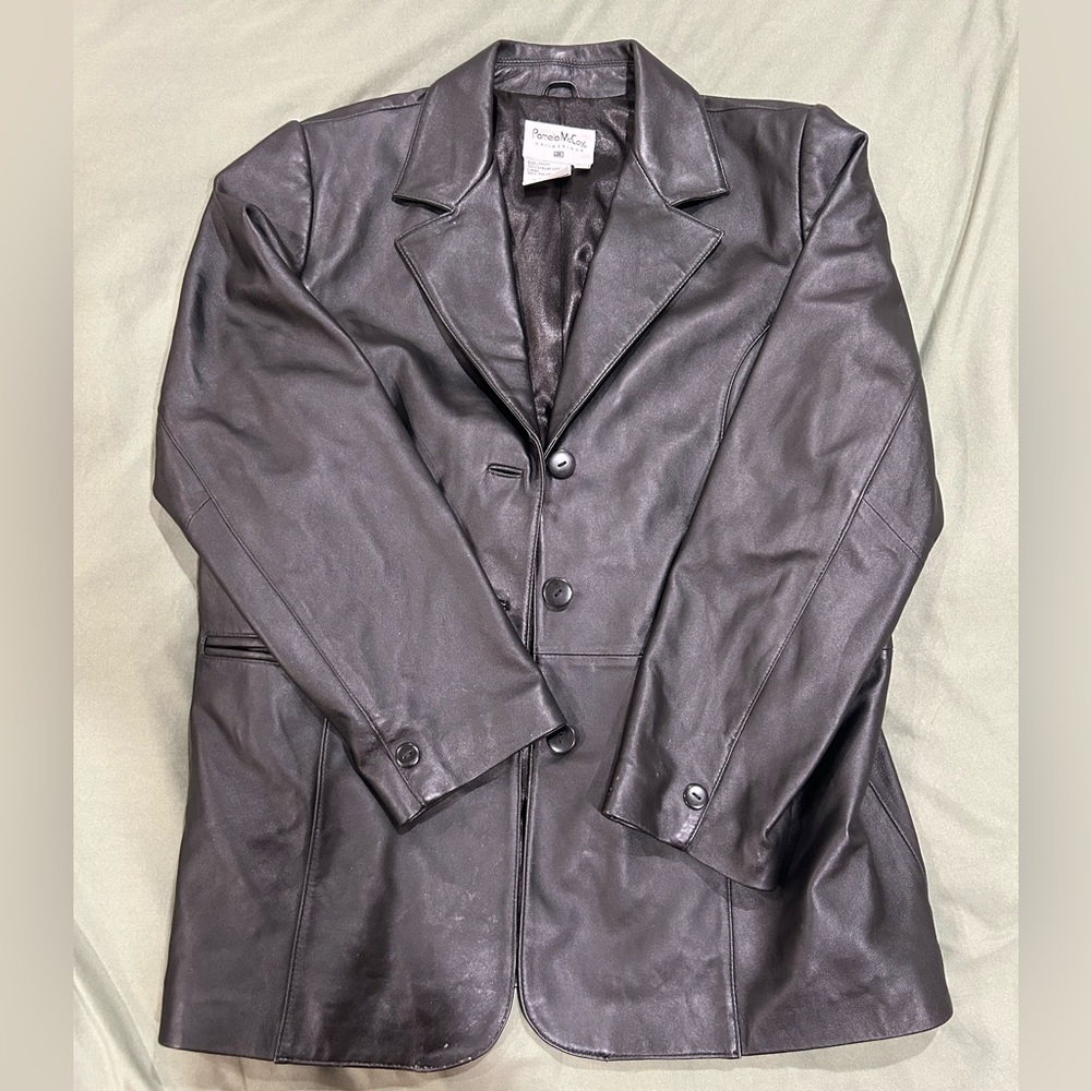Vintage Pamela McCoy leather coat